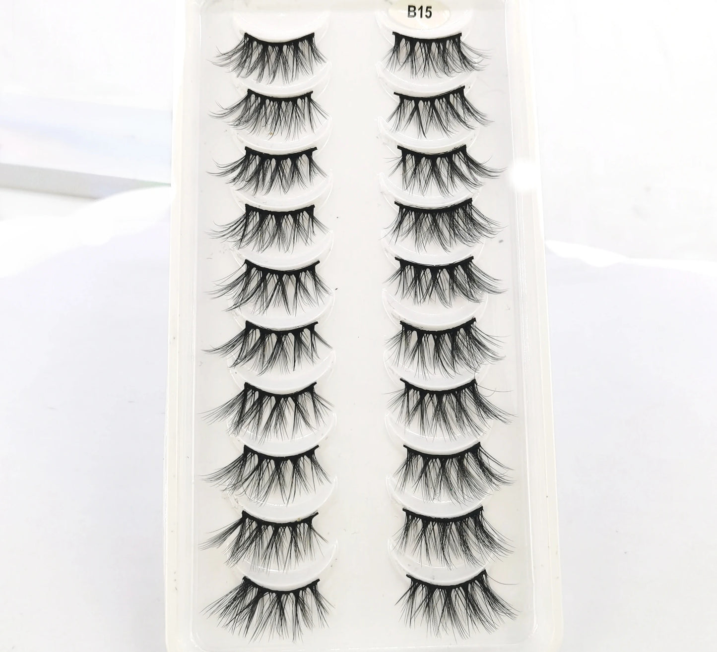 New 10 Pairs Crisscross Half Eye Lashes Natural False eyelashes Handmade 3D Mink Lashes Makeup Tools Reusable Eyelash Extension