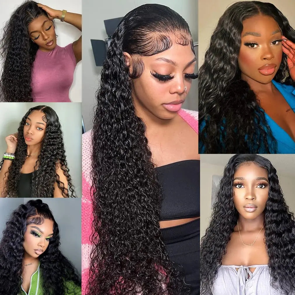 Deep Wave Bundles 16 18 20 Inch Wet and Wavy Bundles 100% Unprocessed Hair Bundles 12A Water Wave 3 Bundles Human Hair Extension