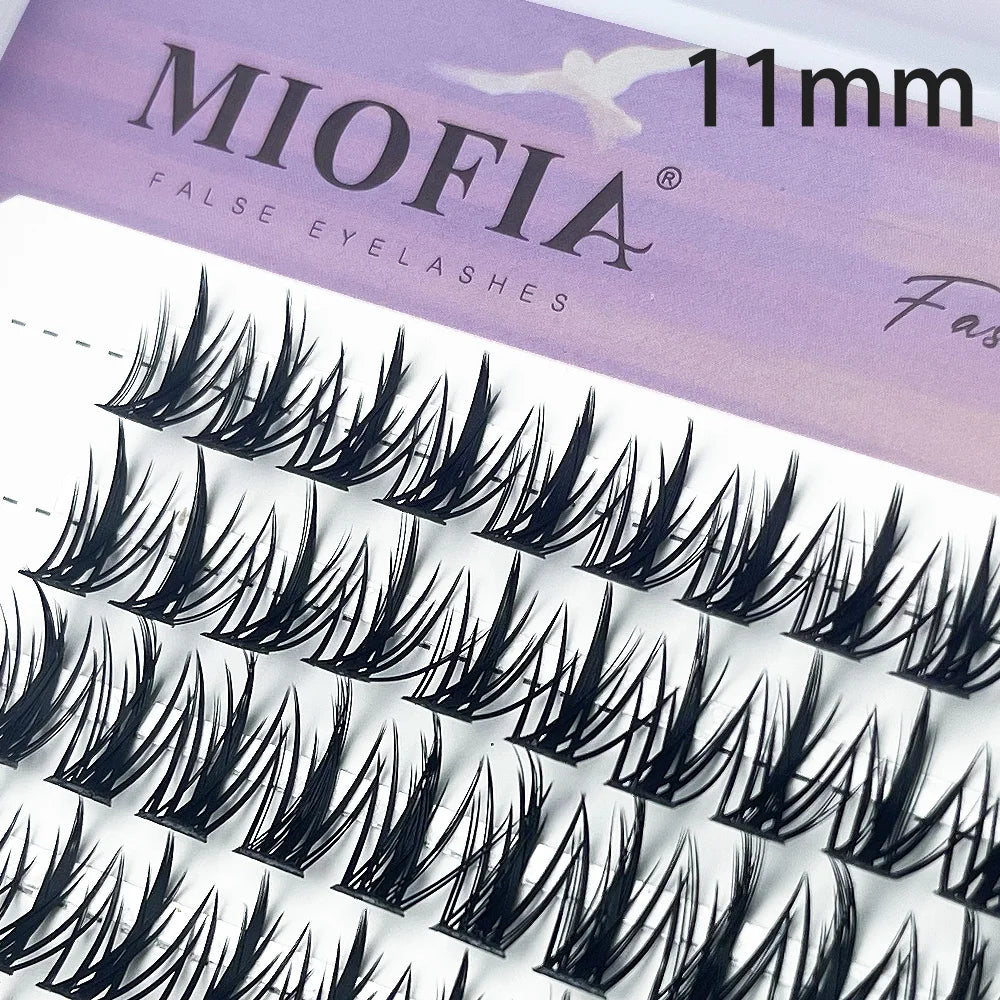 Mink eyelashes 1/box 80 bundle natural Russian 3D individual manga eyelash clusters extended Makeup tools wholesale lashes
