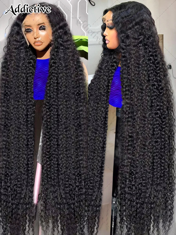 220 Density Loose Deep Wave 30 34 Inch 13x6 HD Lace Frontal Human Hair Wigs Brazilian PrePlucke Water Curly 13x4 Lace Front Wig
