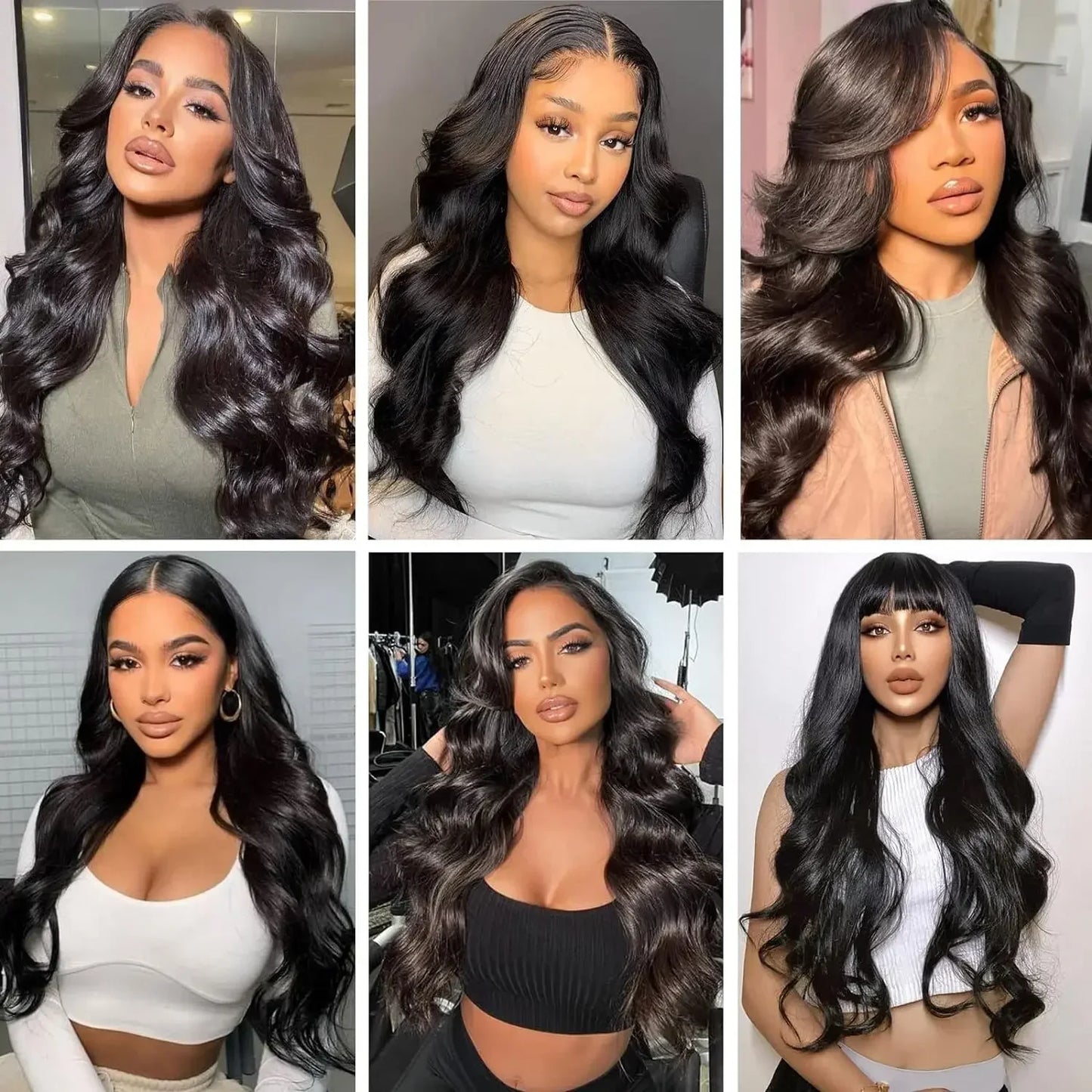 V Part Body Wave Wig 180% Density 100% Brazilian Hair Virgin Hair 18-32 Inch Full Machine Made Human Hair Wigs100% Human Hair Qu