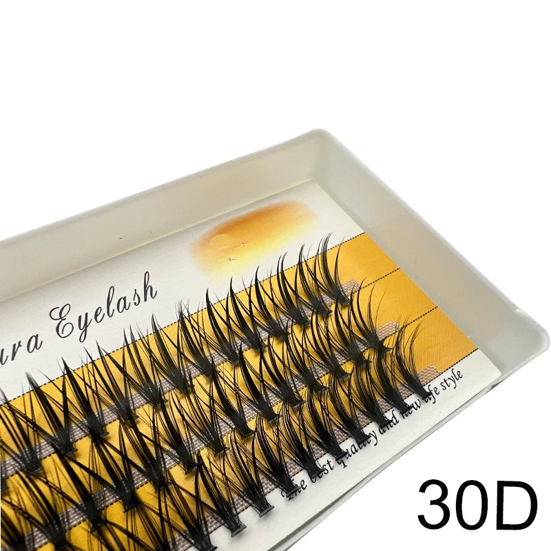 20D/30D Mink Eyelashes 1 Box/60 Bundles Natural Eyelash extension 3D Russia Individual Eyelash Cluster Makeup Tools Lashes Cilia
