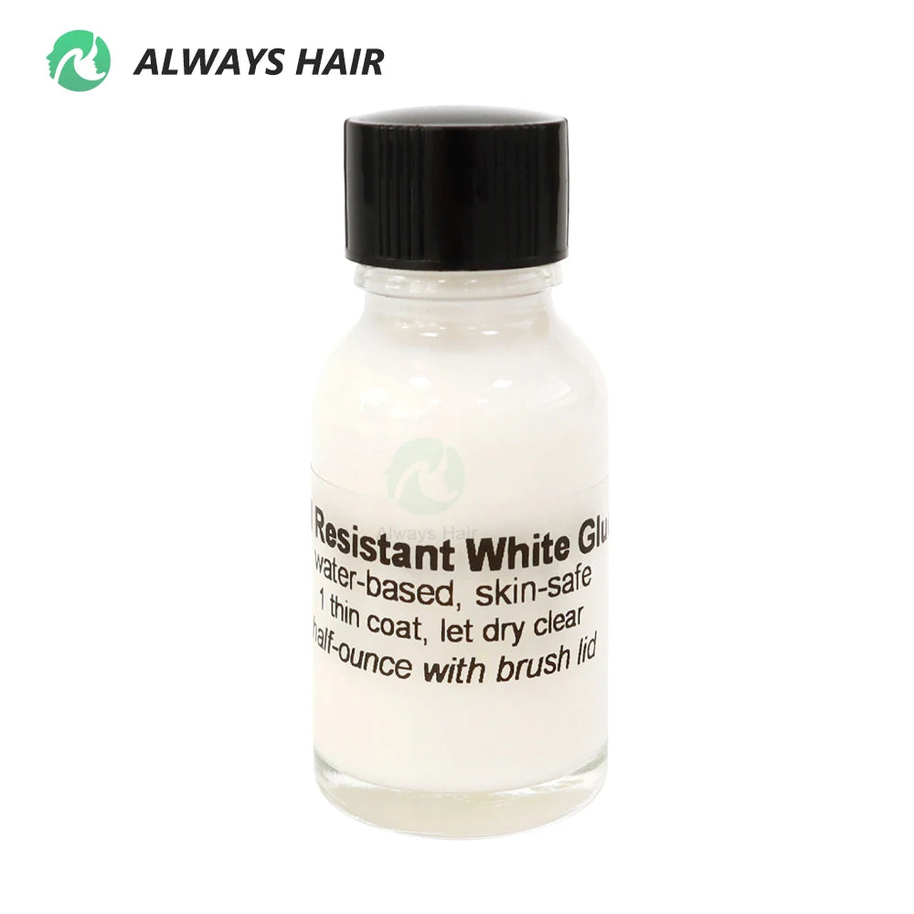 Toupee Glue 0.5 oz Oil Resistant White Glue for Hair System Lace Hair Glue