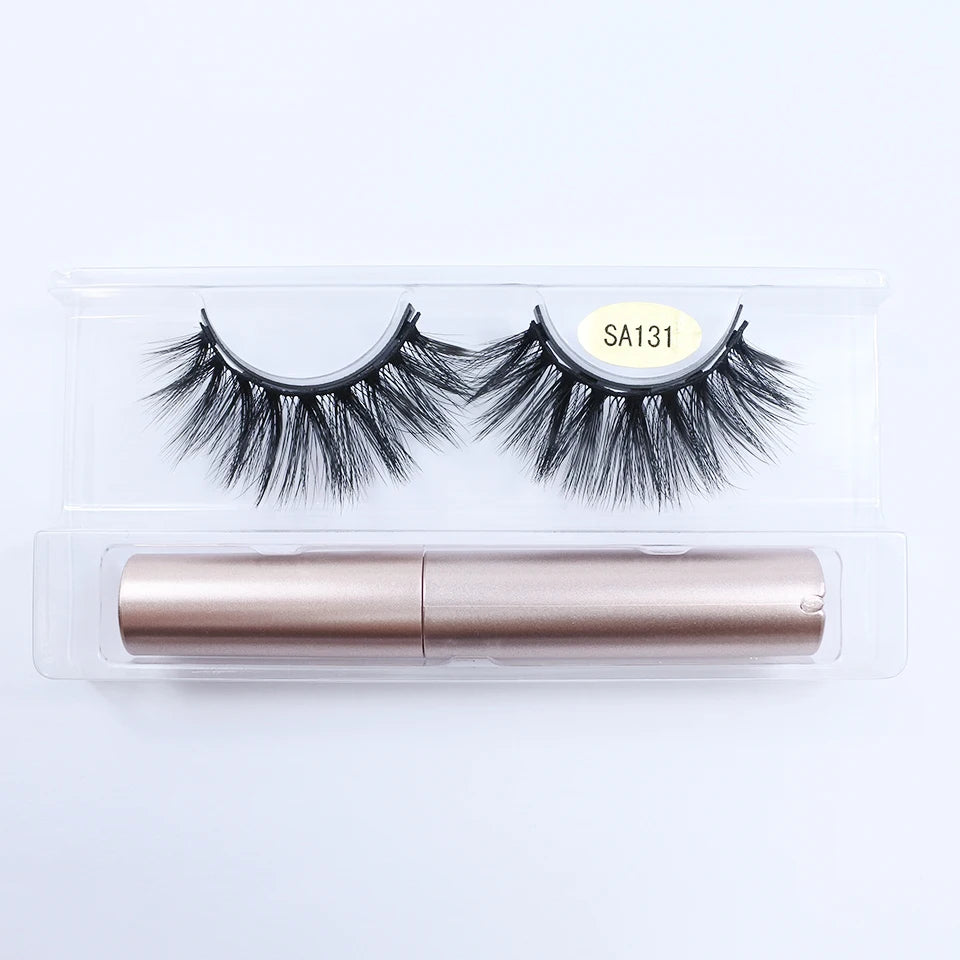 REDSIREN Natural Magnetic Lashes Makeup 1/5Pairs Reusable Magnetic False Eyelashes and Eyeliner Kit