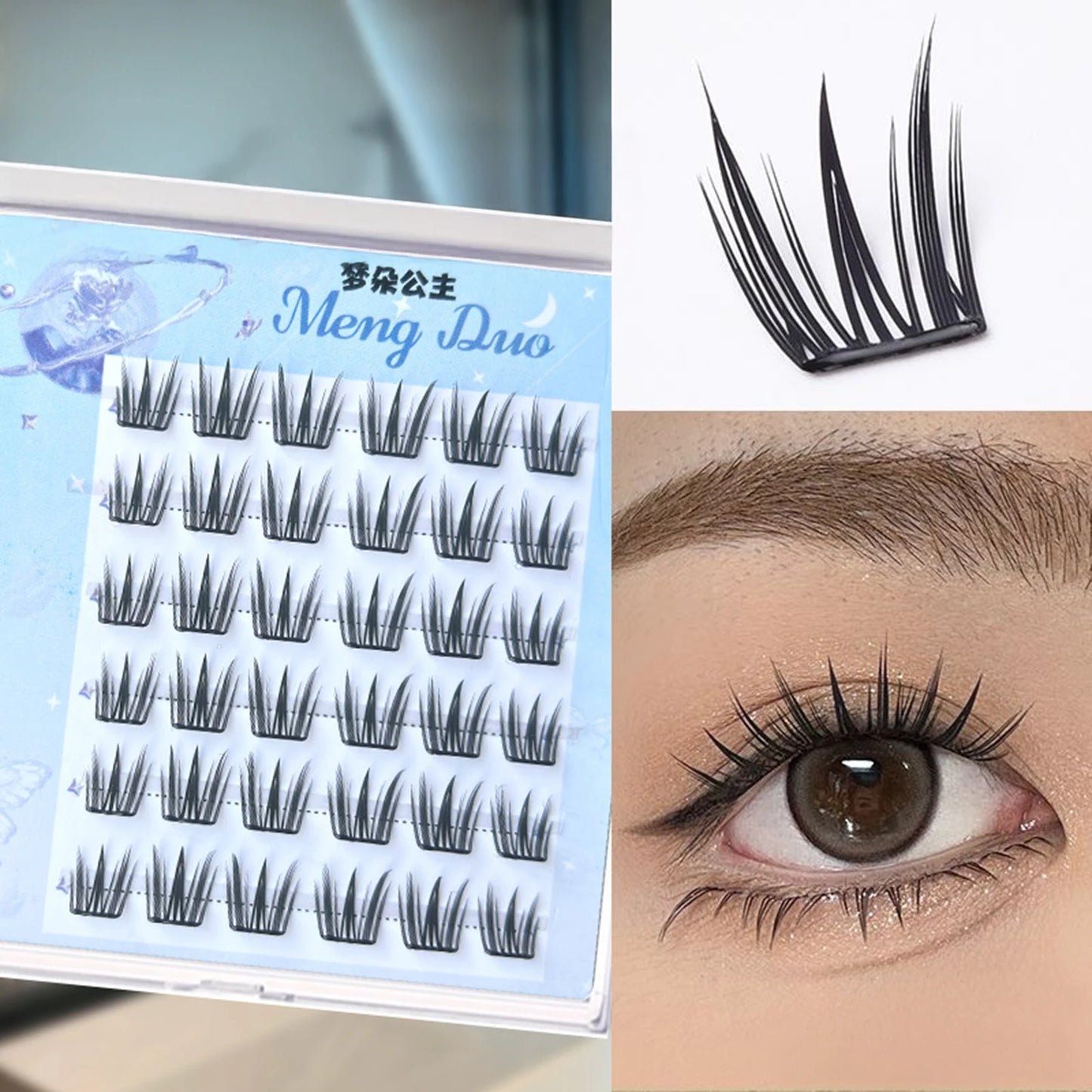 Sunflower DIY False Eyelashes Clusters Extensions Individual Lashes Cluster Natural Thick Segmented Eyelashes Bundles Wholesale