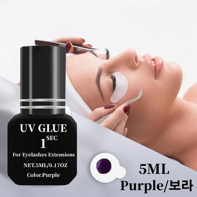 UV Lashes Glue For Eyelashes Extension Adhesive Gel Waterproof Lasting 1S Quick Dry Adhesive No Irritant Korean Makeup Tools