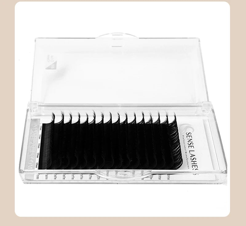 Faux Mink 8-25mm Natural Soft Lashes Bulk Wholesale Individual Lash 0.03MM Premium Mega Volume Eyelash Extensions Makeup