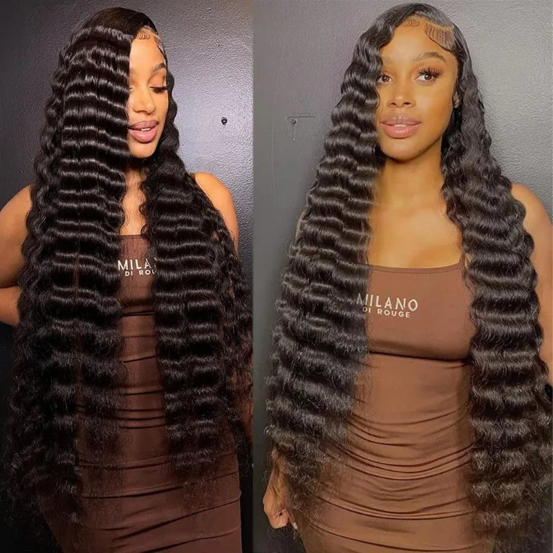 Loose Deep Wave Human Hair Bundles 10-30 Inches 100g/Pc 100% Unprocessed Brazilian Virgin Hair Natural Black Color 1PC
