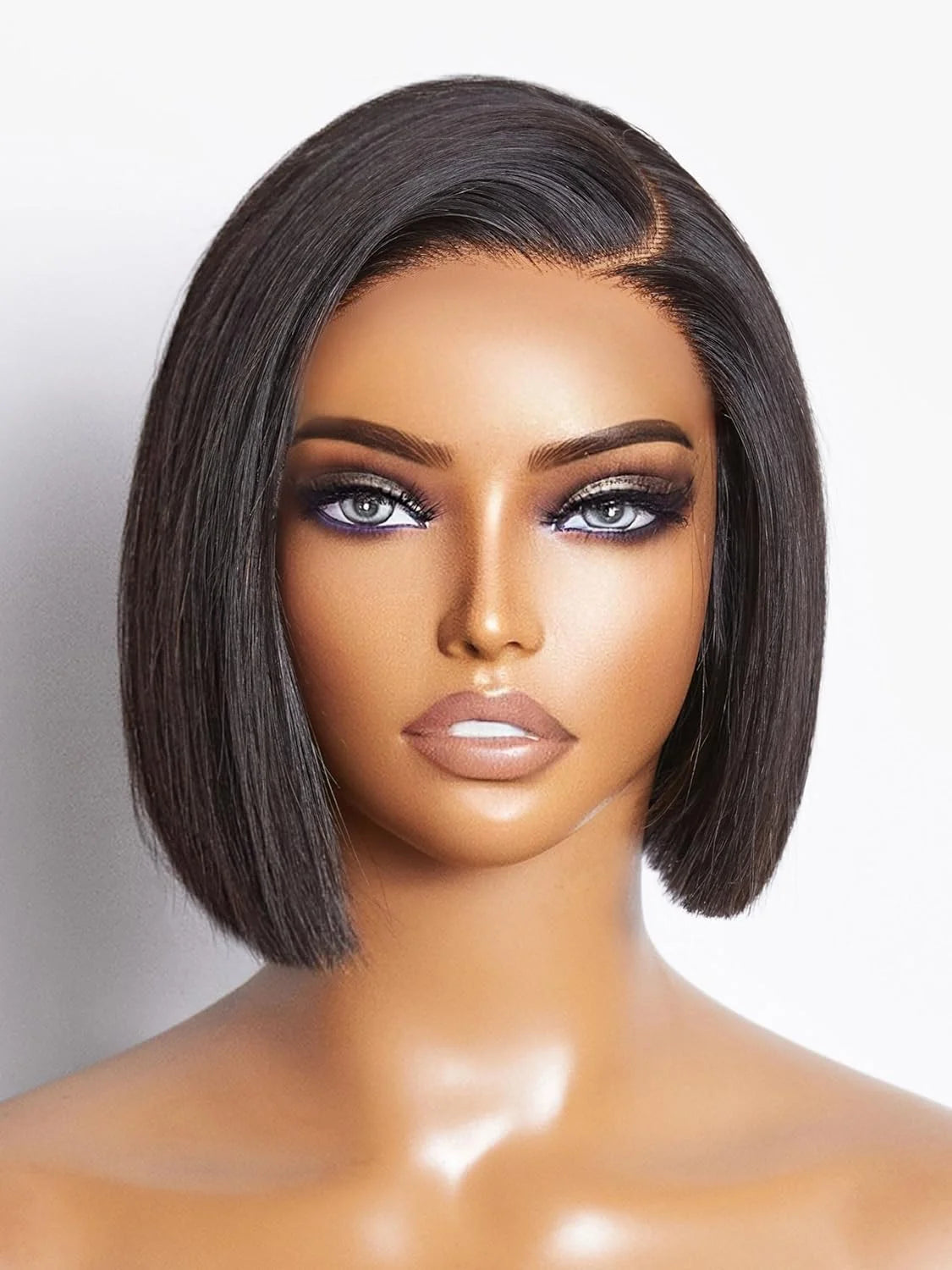 14 Inch Short Straight Bob Wig Human 13x4 Lace Transparent 150% Frontal Hair Bob Wig PrePlucked Lace Front Human Hair Wigs