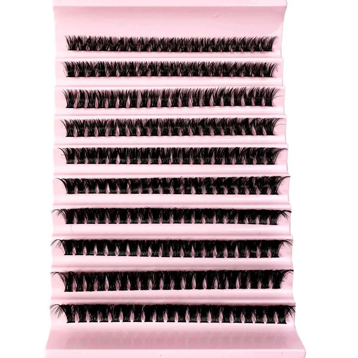 200 Pieces DIY Personal Lashes 40P Eyelash Cluster Natural Look Wispy Lashes 9-16MM D Curly Hair Personal Clusters Lashes Fluffy