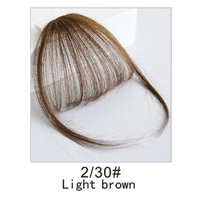 Synthetic French Style Air Bangs Wig Clip Hairstyle Tool Hair Clip Extension Hair False Tassel Wig Women's Hair Clip Bangs