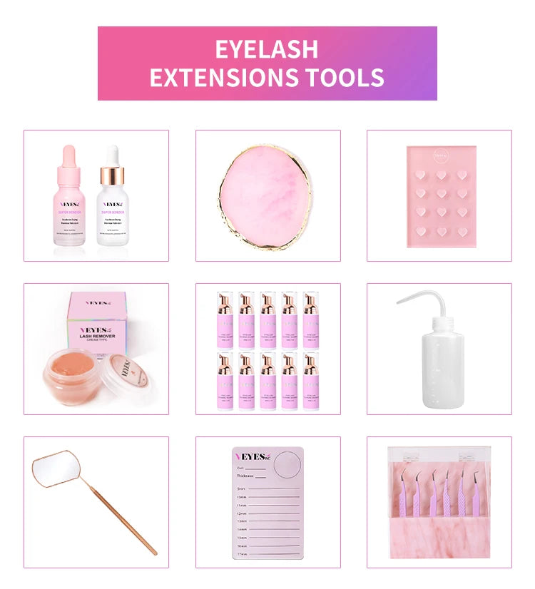 Veyes Inc 5ml S+ Eyelash Extensions Adhesive Veyelash 0.5 Second Fast Drying Lash Adhesive 7 Weeks Retention Volume Makeup Tools
