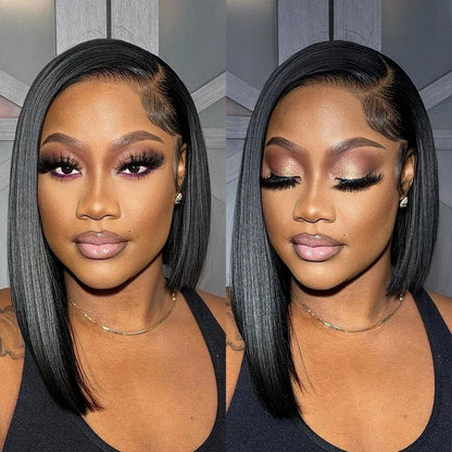 Bone Straight Bundles Human Hair 100% Unprocessed Virgin Hair 1 2 3 Bundle Deals Short Brazilian Straight Weave Hair Extensions