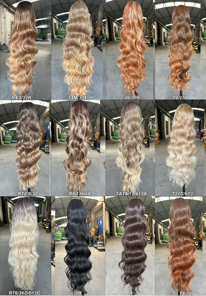 Ponytail Extension Body Wave Drawstring Ponytail Extension 28'' Long Wavy Synthetic Ponytail Hair Extension Clip in Hairpieces