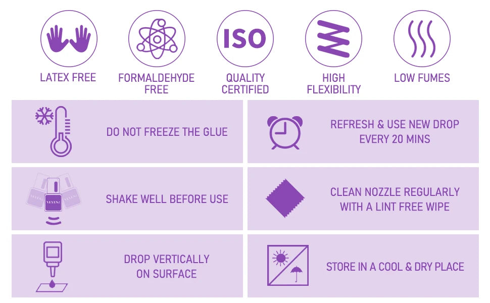 Veyes Inc 5ml S+ Eyelash Extensions Adhesive Veyelash 0.5 Second Fast Drying Lash Adhesive 7 Weeks Retention Volume Makeup Tools