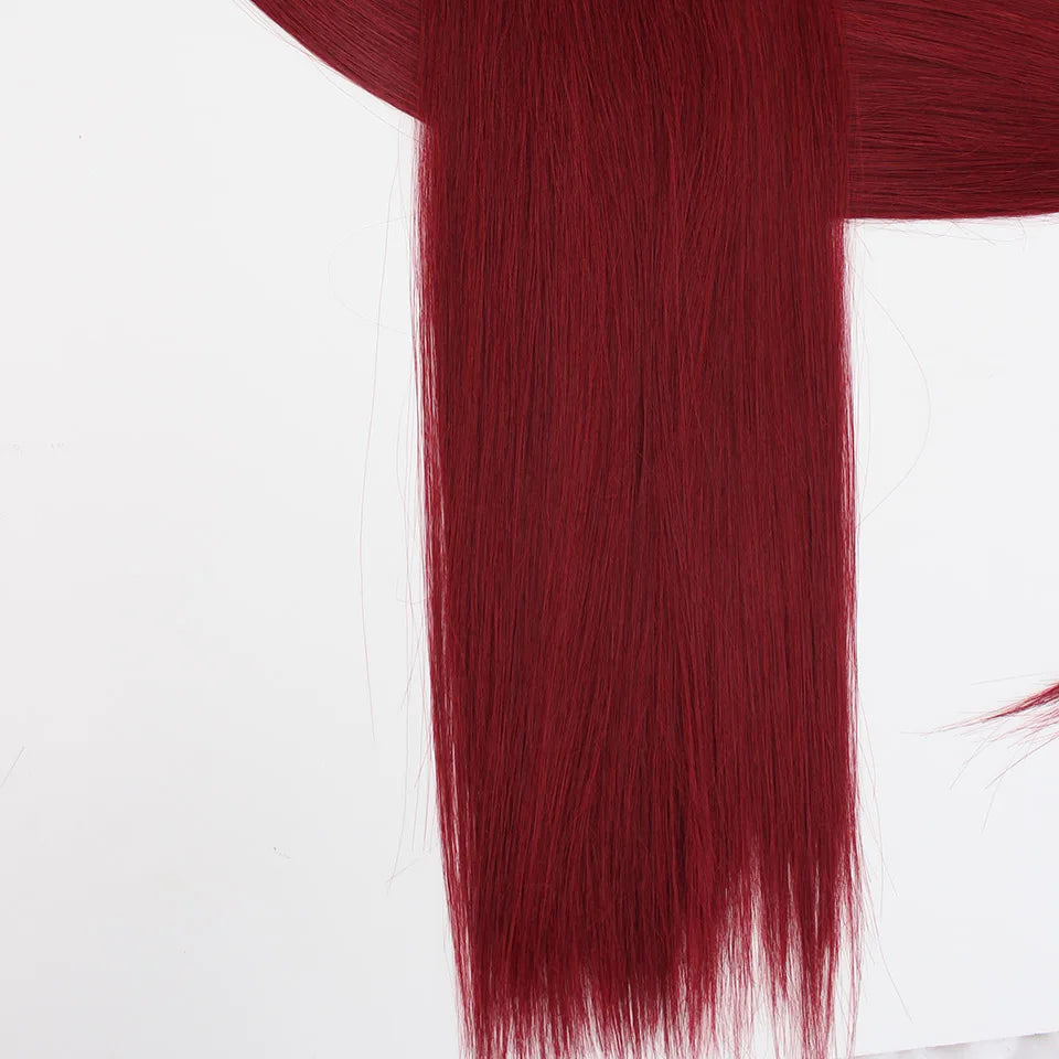 Bio Straight Hair Bundles 26" Natural Soft Heat Resistant Fiber Synthetic Fiber Hair Extensions Protein Straight Hair Weave