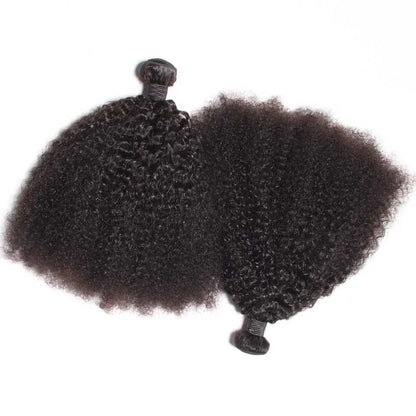 Mongolian Afro Kinky Curly Bundles Human Hair Extension Remy 3 bundles Deal Curly Human Hair Bundles For Women Natural Black