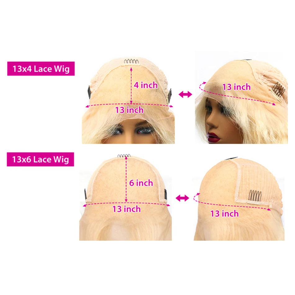 360 Full Hd Lace Frontal Wig 613 Blonde Wig 13x4 Lace Human Wigs Straight Hair Brazilian Hair Curly Human Hair Wigs For Women