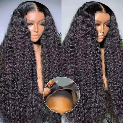 Mossily 250 Density 30 inch Curly Glueless 5x5 Ready to Wear Lace Closure Wig Pre Plucked Loose Deep Wave Human Hair Wigs