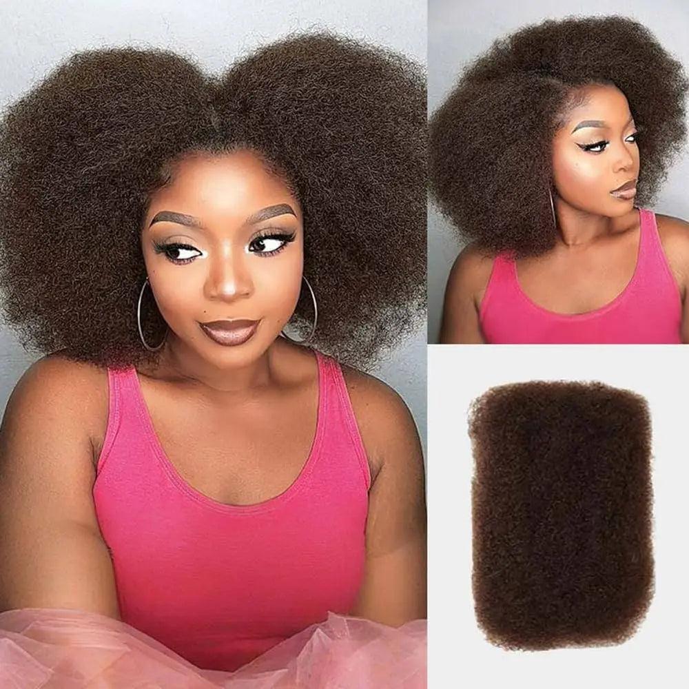 Top Peruvian Kinky Curly Mini Twist QVR US Stock Afro Kinky Bulk Human Hair for Braiding 100% Remy Hair Bundles No Shedding