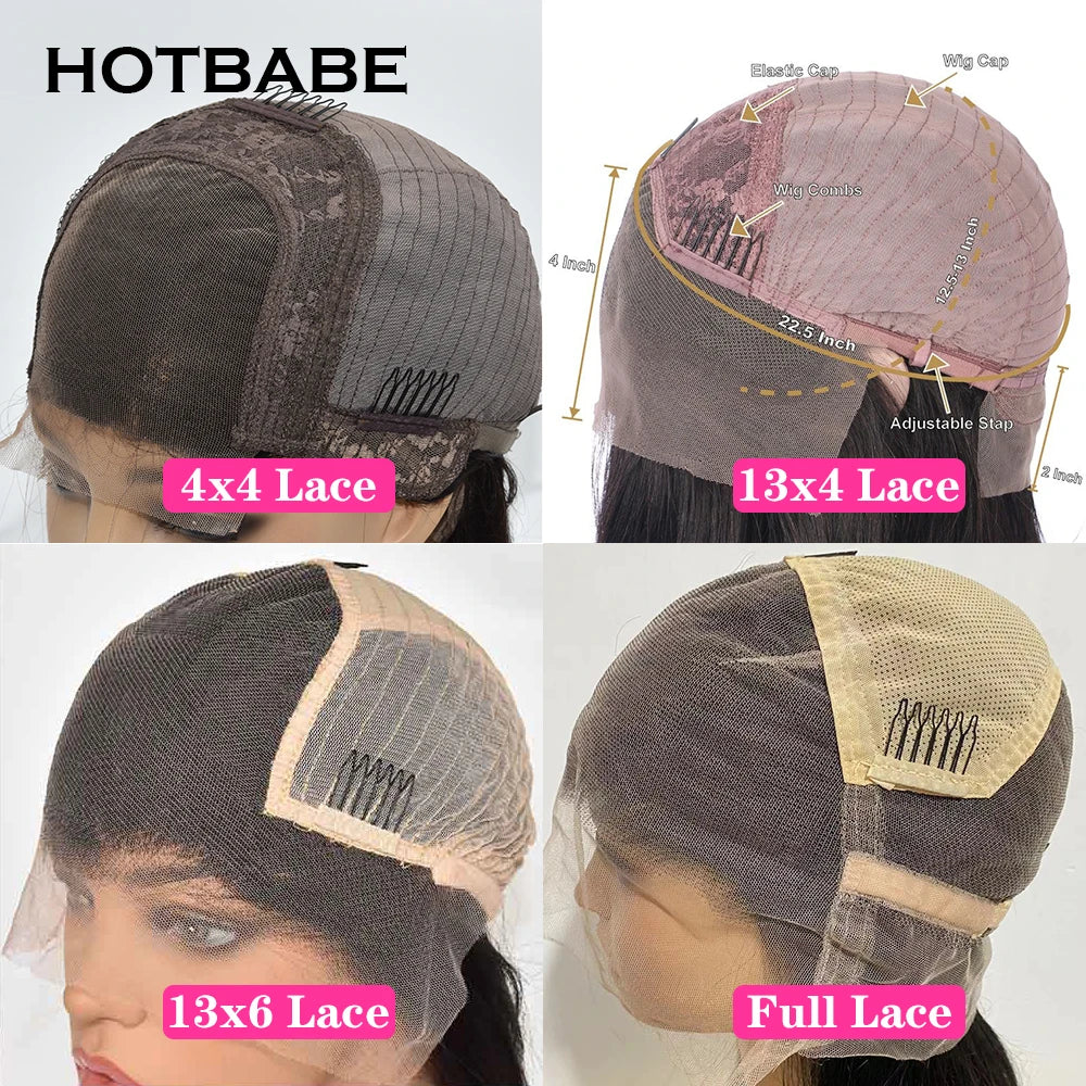 Full Lace Human Hair Wigs Deep Curly 13x6 HD Lace Frontal Wigs Brazilian Lace Front Human Hair Wigs Pre Plucked With Baby Hair