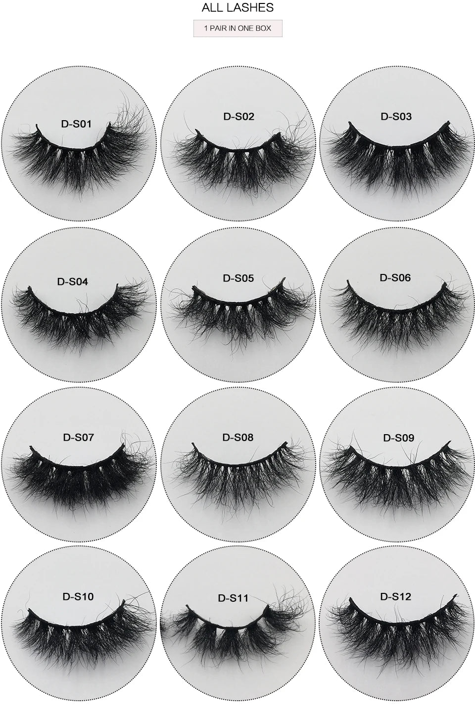 USA Import tariff included Lashes Mink Eyelashes Real Mink Hair Fluffy Messy Soft Natural Lashes Makeup 3d Mink Lashes