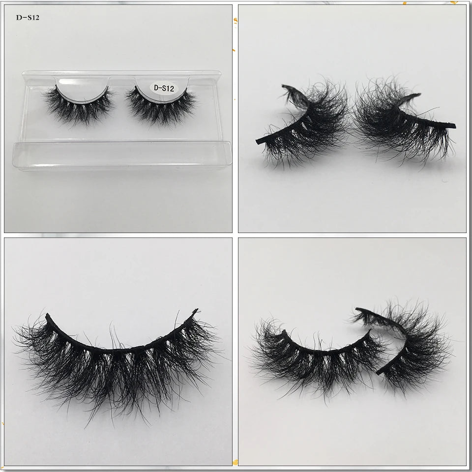 3D Mink Lashes 10-100 Pairs Real Mink Wholesale Makeup Eyelashes Vendor False Eyelash Extension Supplies Natural Full Fake Lash