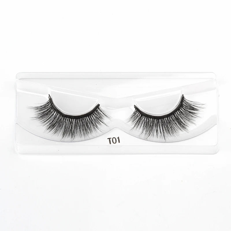 Magnetic Eyelashes 3D Mink Eyelashes Magnetic Eyeliner Magnetic 3D Lash Short False Lashes Lasting Handmade Eyelash Makeup Tools
