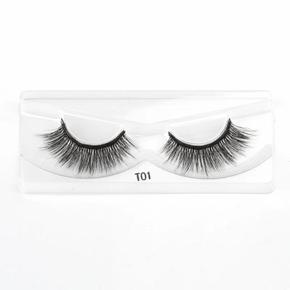 Magnetic Eyelashes 3D Mink Eyelashes Magnetic Eyeliner Magnetic 3D Lash Short False Lashes Lasting Handmade Eyelash Makeup Tools