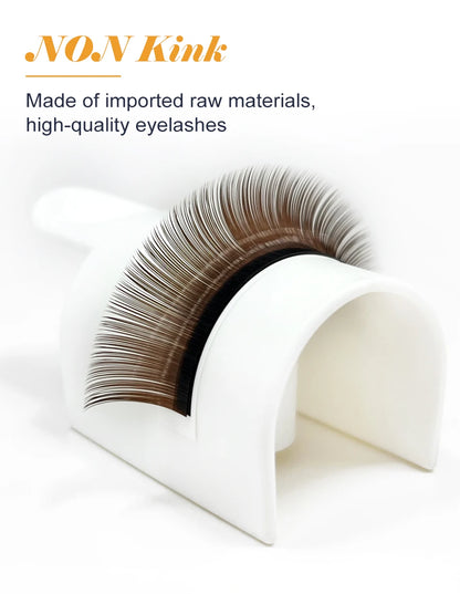 Brown Faux Mink Individual Eyelash Lashes Maquiagem Cilios For Professionals Soft Mink Eyelash Extension