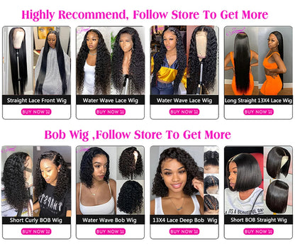 Mongolian Kinky Curly Wig Human Hair 13x4 Curly Lace Front Human Hair Wigs Deep Curly Lace Closure Wig For Women 180 Density