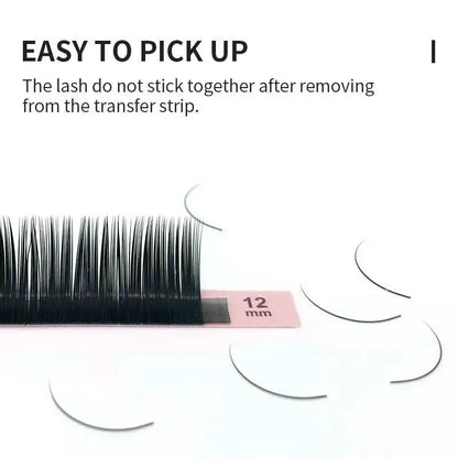 NATUHANA Mink Lashes Mix 8~15 mm 16 lines Handmade korean Pbt Eyelash Extension Natural Soft Faux Lash Extension Supplies Makeup