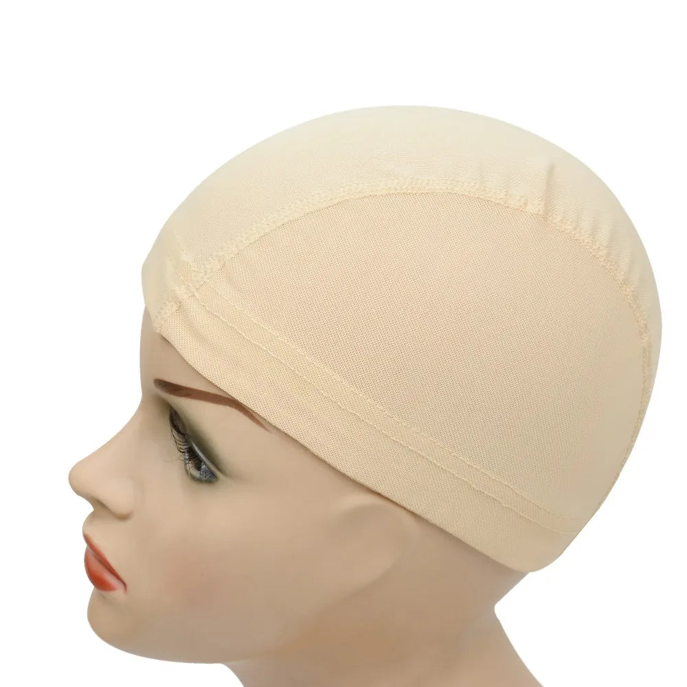 1 Pc Mesh Dome Cap for Making Wigs Easier Sew In Hair Stretchable Weaving Cap Elastic Nylon Breathable Mesh Net hairnet