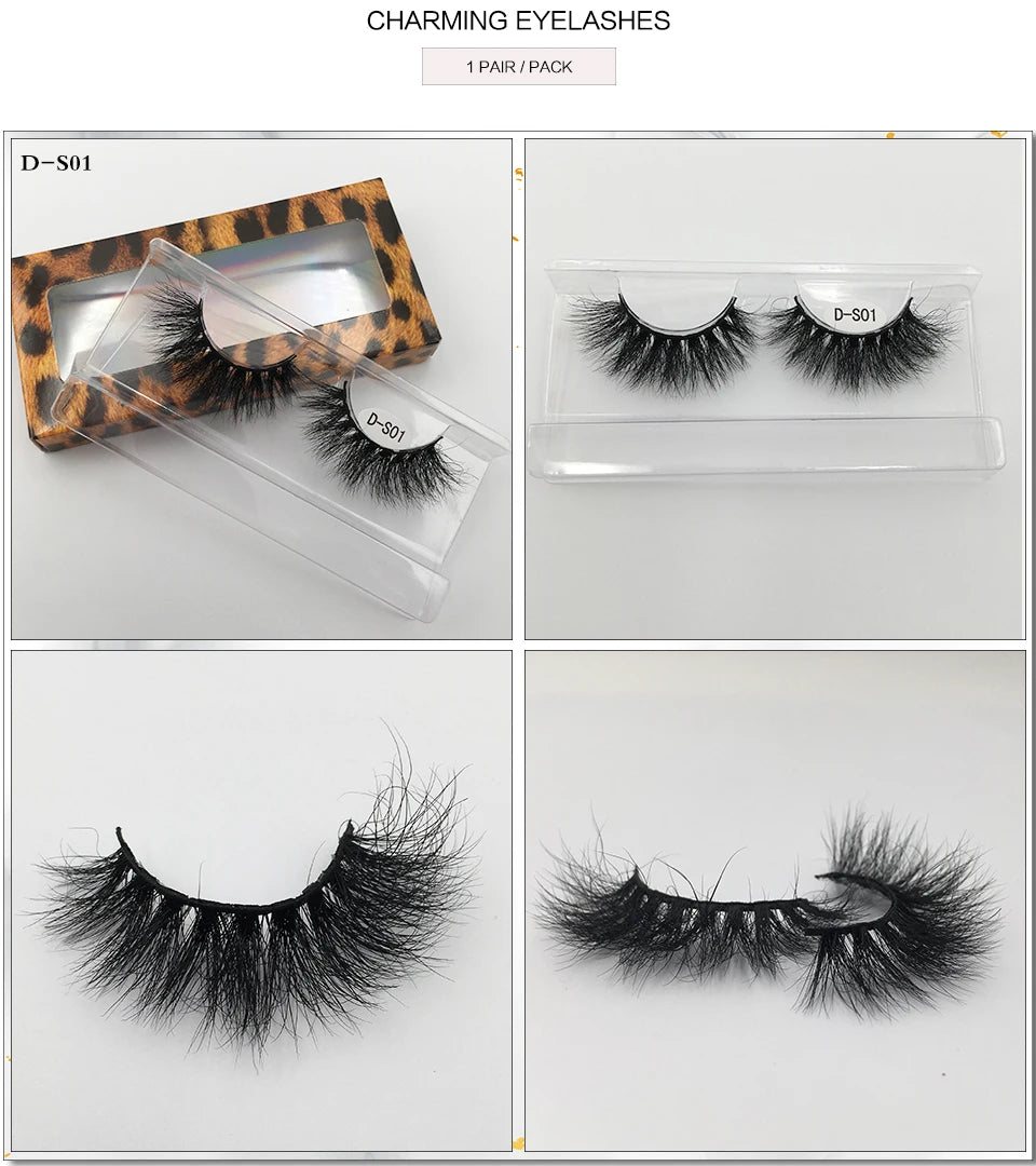 USA Import tariff included Lashes Mink Eyelashes Real Mink Hair Fluffy Messy Soft Natural Lashes Makeup 3d Mink Lashes