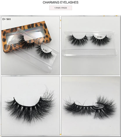 USA Import tariff included Lashes Mink Eyelashes Real Mink Hair Fluffy Messy Soft Natural Lashes Makeup 3d Mink Lashes