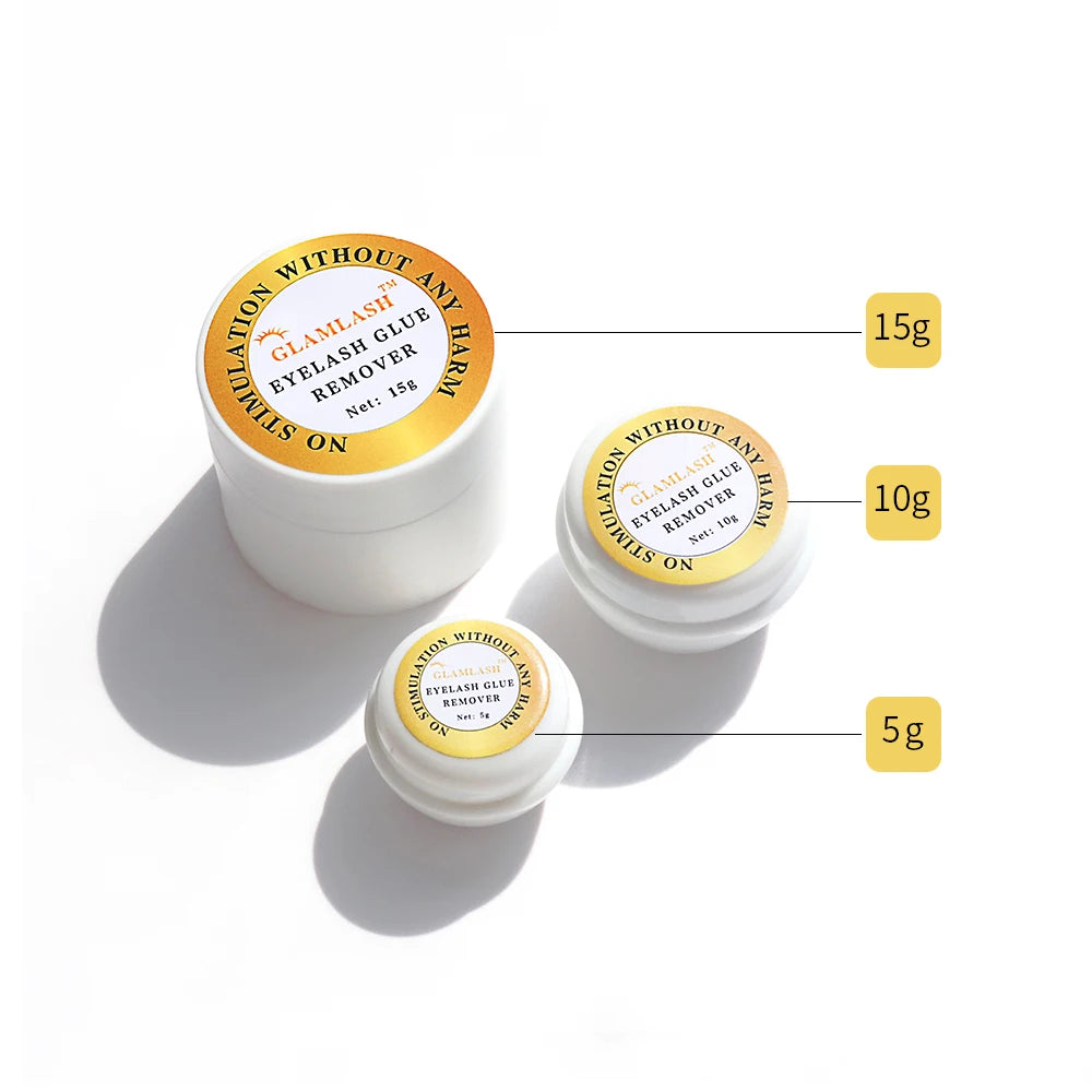 GLAMLASH 5/10/15g Eyelash Extension Glue Remover False Eye lashes Makeup Removers Tool False lash glue remover