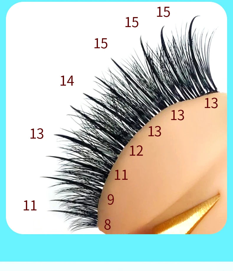 SONG LASHES Wispy Spikes Eyelash Extension Fairy Eyelashes Promade  Fans For Extensiones