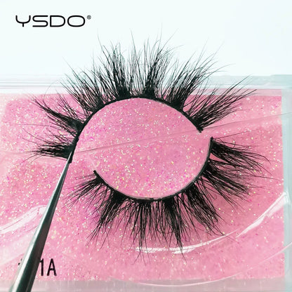 YSDO 1 pair cross mink eyelashes soft real 3d lashes maquiagem false eyelashes dramatic wispy lashes makeup cilios faux cils