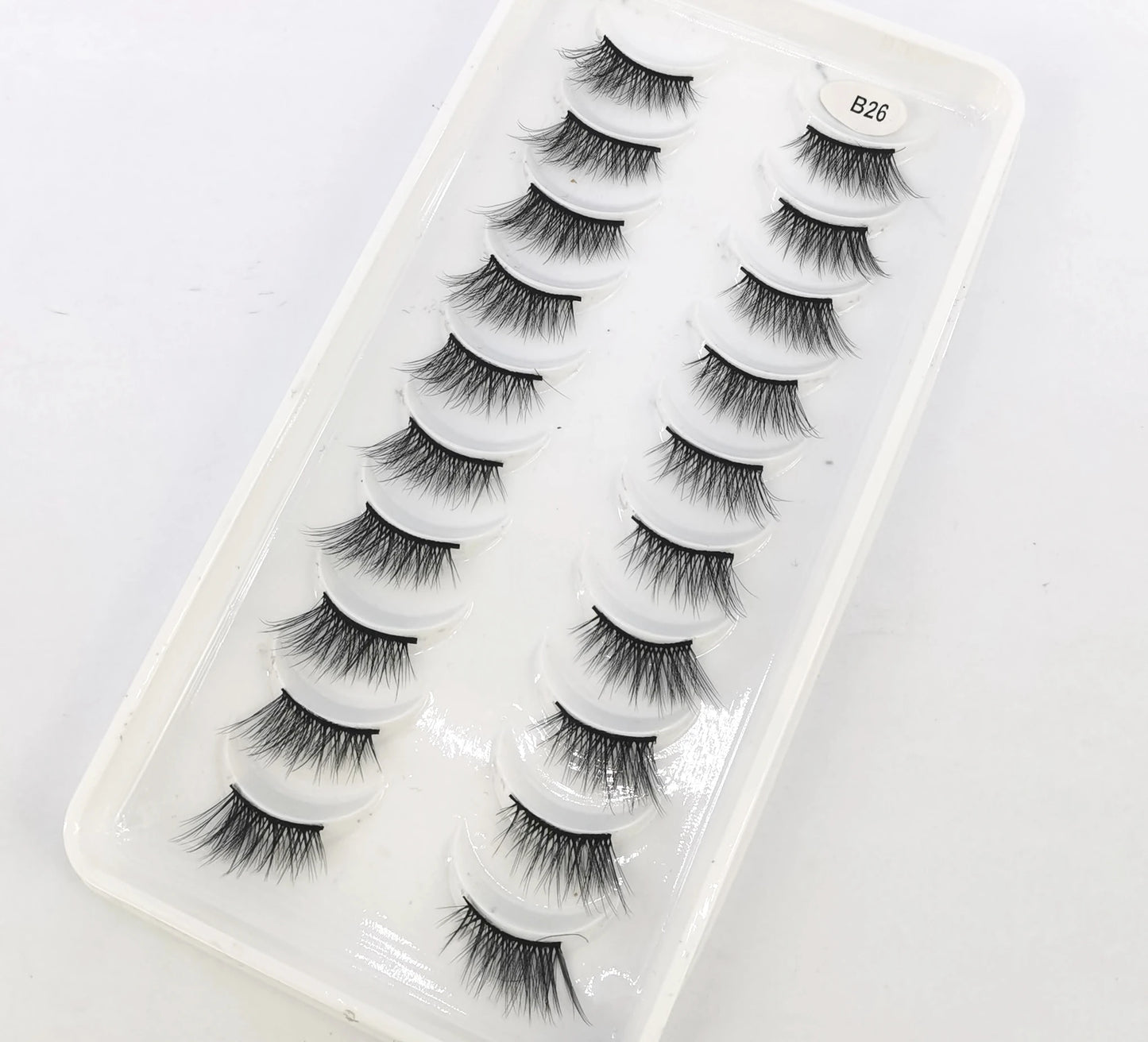 10 Pairs Crisscross Half Eye Lashes Natural False Eyelashes Handmade Faux 3D Mink Lashes Makeup Tools Eyelash Extension