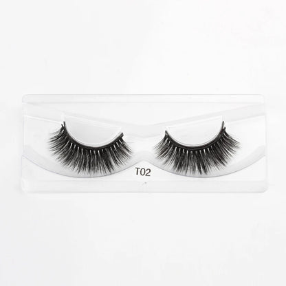 Magnetic Eyelashes 3D Mink Eyelashes Magnetic Eyeliner Magnetic 3D Lash Short False Lashes Lasting Handmade Eyelash Makeup Tools