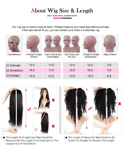 Brazilian U V Part Wig 100% Human Hair No Leave Out Kinky Straight Wig For Women V Part No Glue Natural Color Human Hair Wig