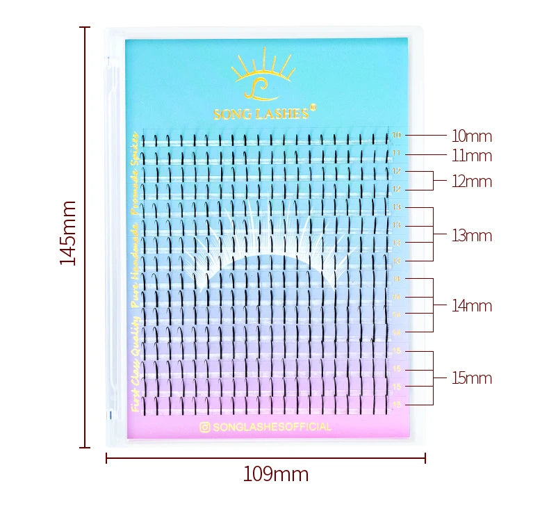 SONG LASHES Wispy Spikes Eyelash Extension Fairy Eyelashes Promade  Fans For Extensiones