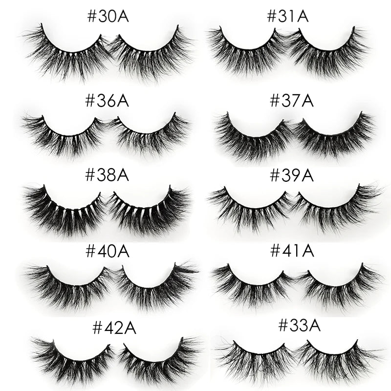 YSDO 1 pair cross mink eyelashes soft real 3d lashes maquiagem false eyelashes dramatic wispy lashes makeup cilios faux cils