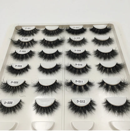 3D Mink Lashes 10-100 Pairs Real Mink Wholesale Makeup Eyelashes Vendor False Eyelash Extension Supplies Natural Full Fake Lash