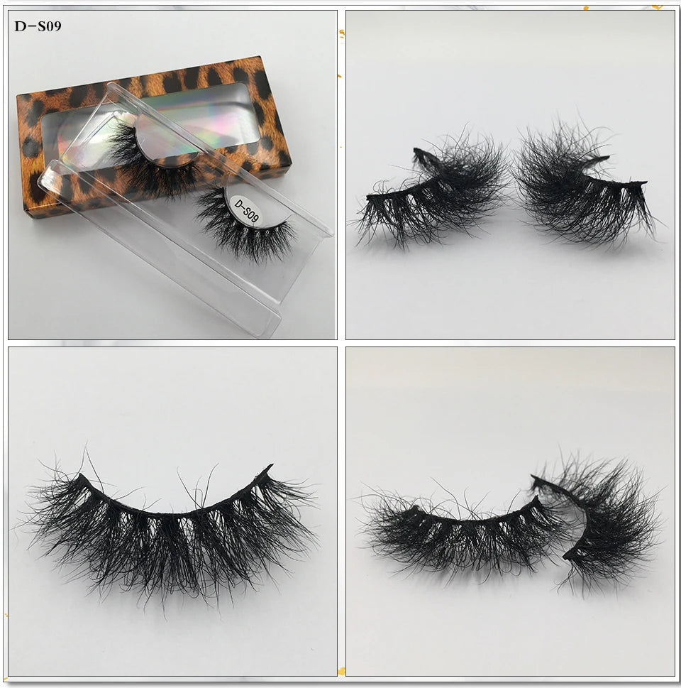 USA Import tariff included Lashes Mink Eyelashes Real Mink Hair Fluffy Messy Soft Natural Lashes Makeup 3d Mink Lashes