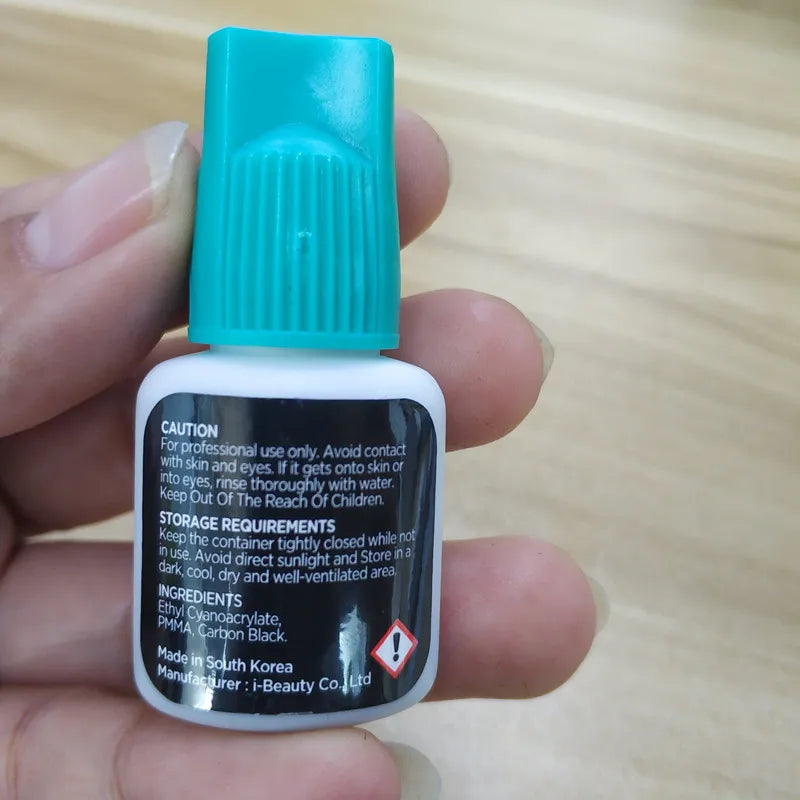 Eyelash Extension Glue Original Korea IB Ibeauty Hyper Bond 0.5s Glue Fast Drying lashes Glue Cyan Cap 5ml False lash glue tools