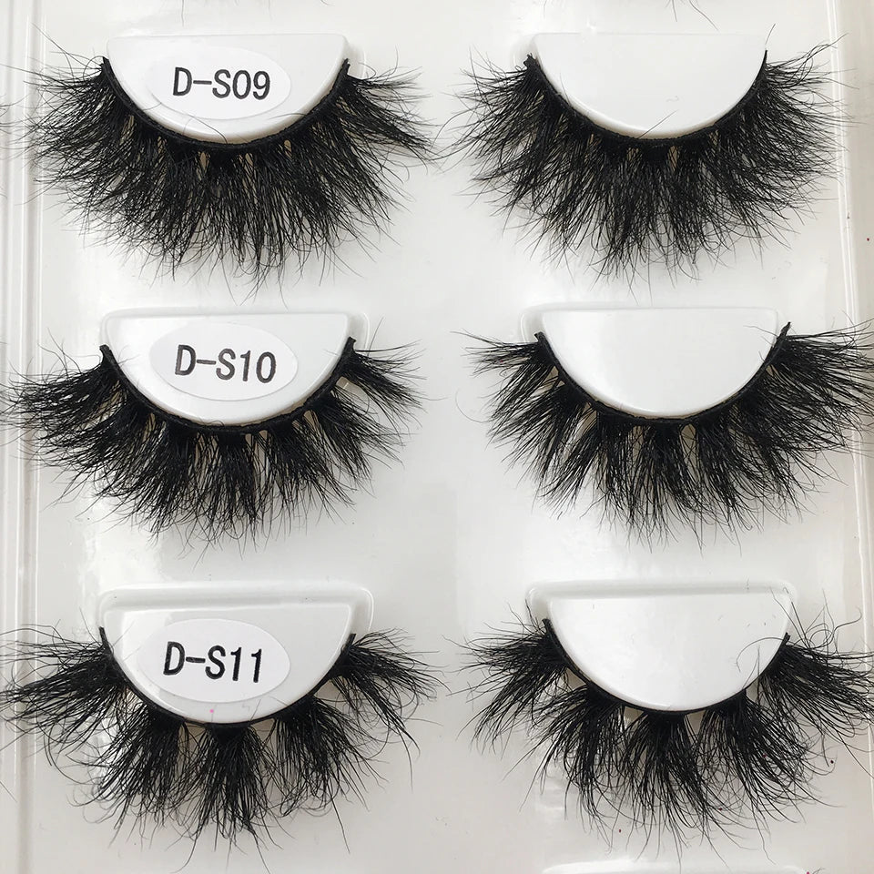 USA Import tariff included Lashes Mink Eyelashes Real Mink Hair Fluffy Messy Soft Natural Lashes Makeup 3d Mink Lashes
