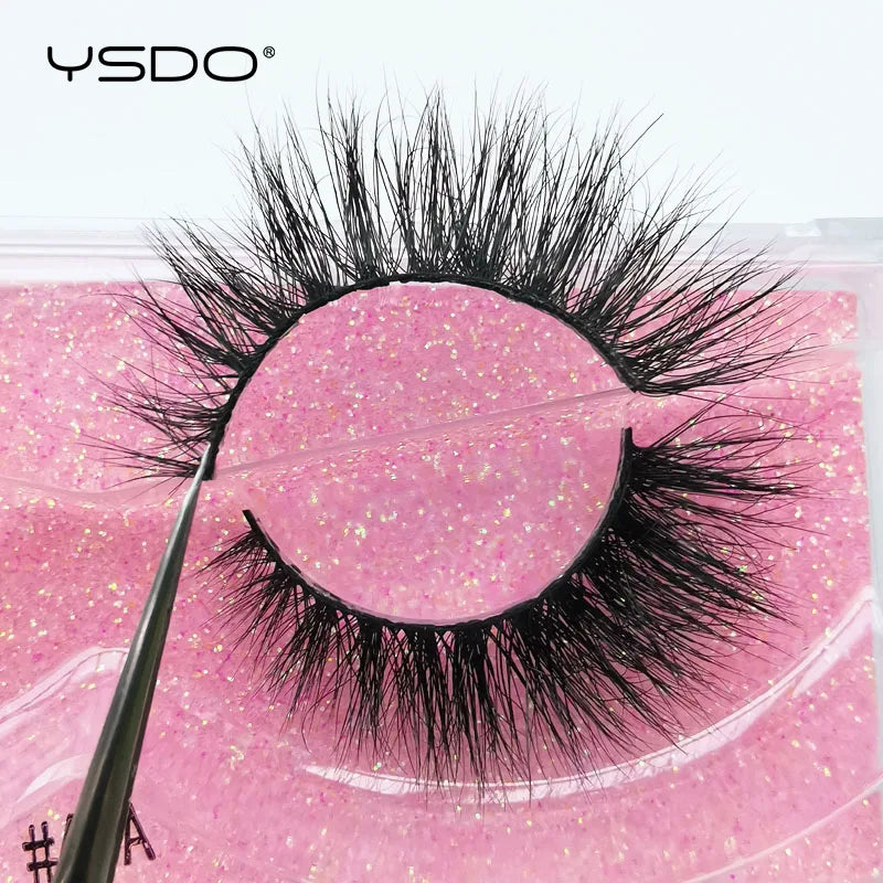 YSDO 1 pair cross mink eyelashes soft real 3d lashes maquiagem false eyelashes dramatic wispy lashes makeup cilios faux cils