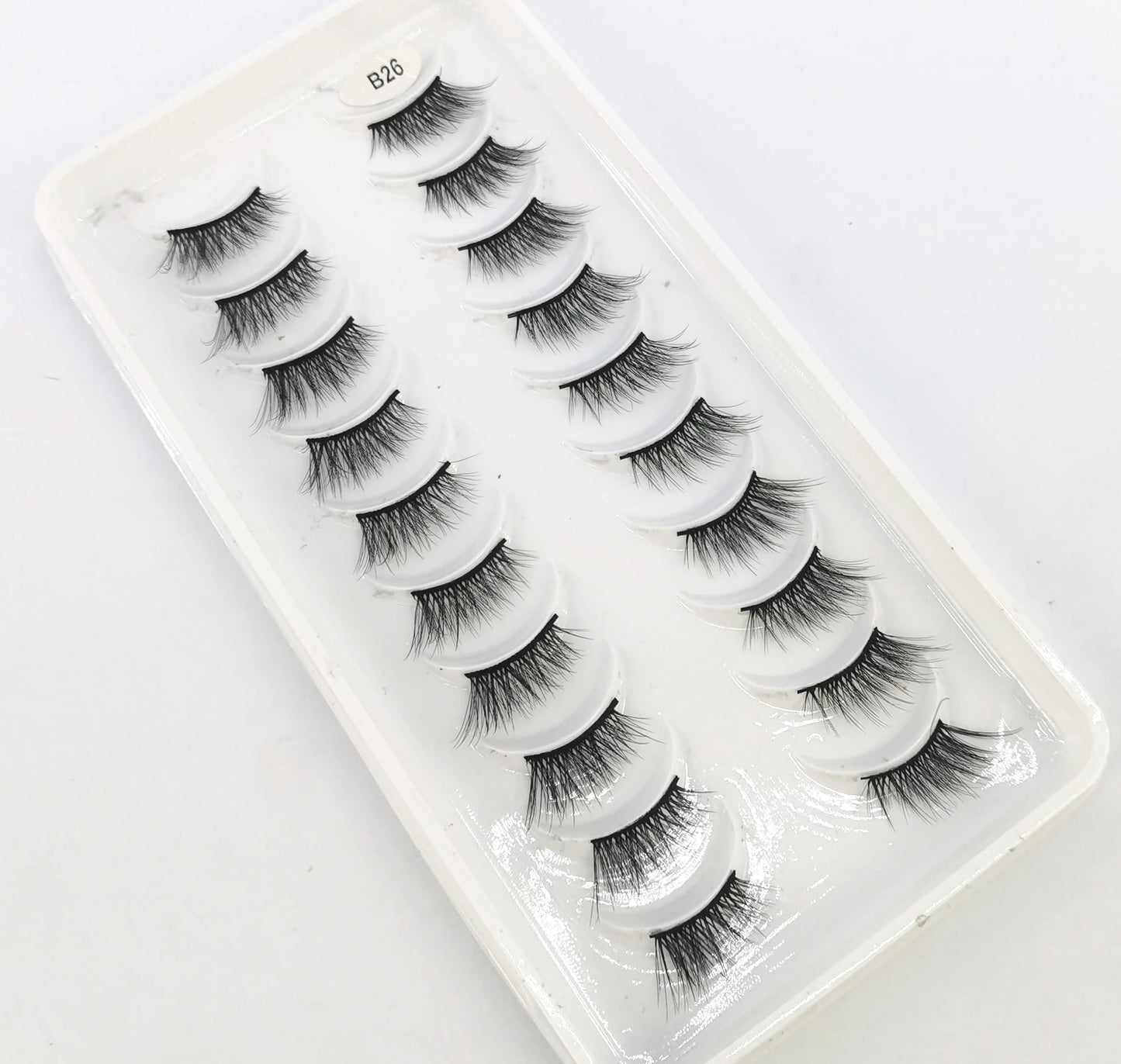 10 Pairs Crisscross Half Eye Lashes Natural False Eyelashes Handmade Faux 3D Mink Lashes Makeup Tools Eyelash Extension