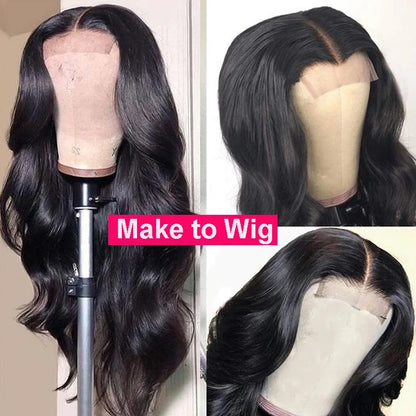 4x4 5x5 6x6 HD Lace Closure Only Body Wave Transparent Lace Frontal Closures Remy Brazilian Human Hair Lemoda HD Lace Closure